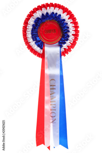 Plakat Champion rosette isolated