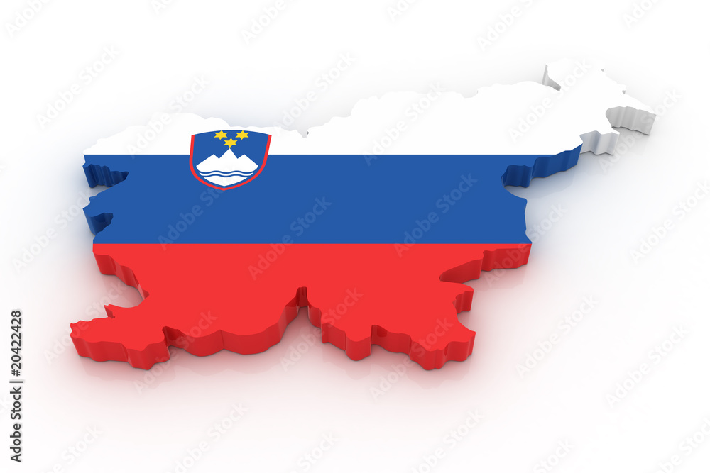 Fototapeta premium Map of Slovenia