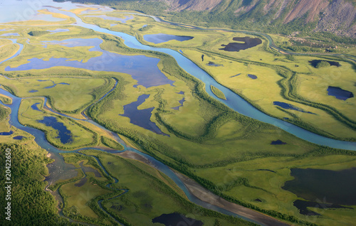 Green arctic delta photo