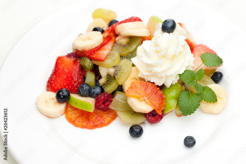 Obst und Sahne Obst und Sahne