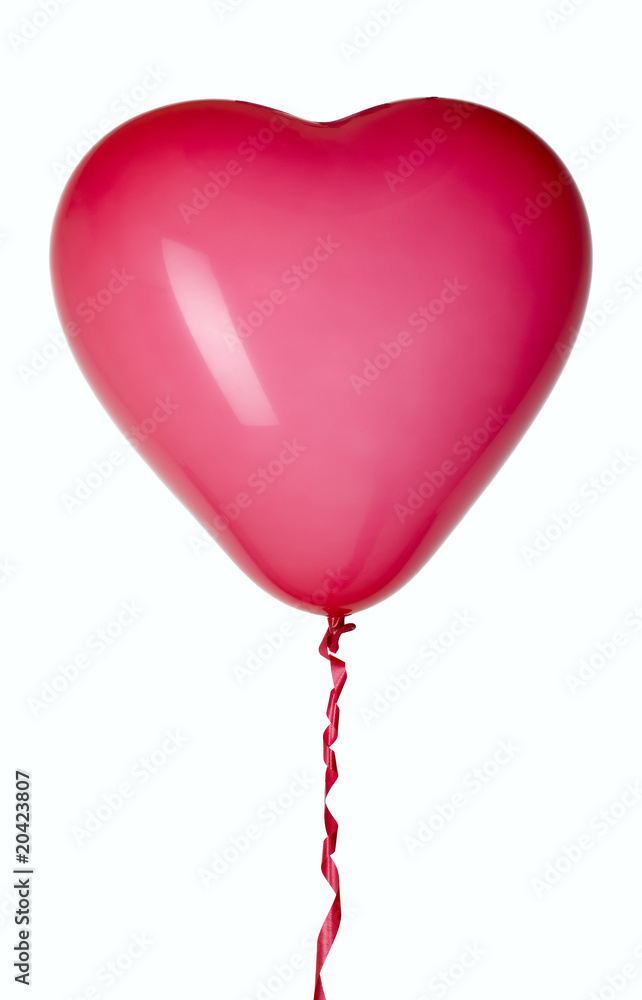 Balloon with red string for party decoration