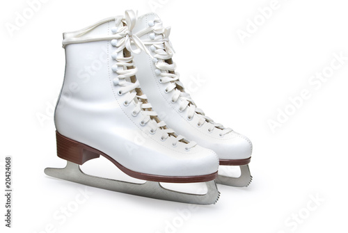 Figure skates. Isolated on white background with clipping path.