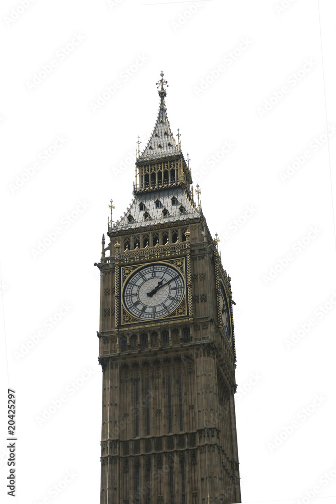 Obraz premium Big Ben Tower Isolated
