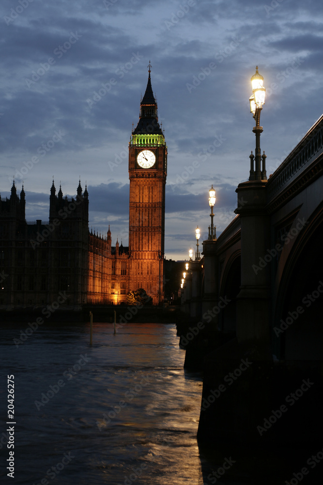 Big Ben Tower by Night