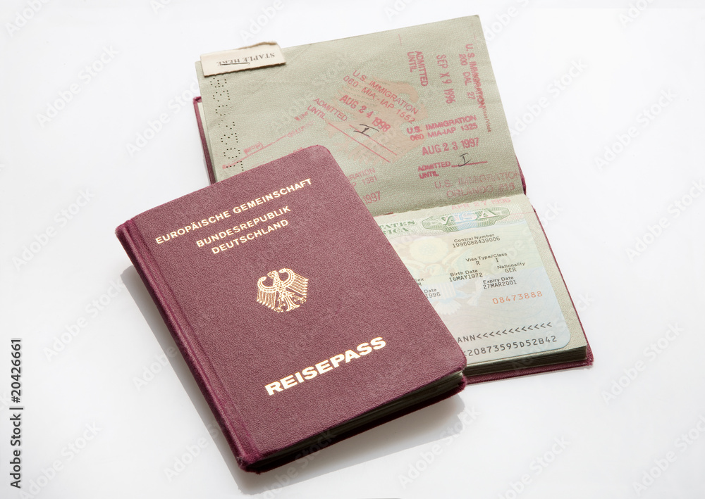 Reisepass mit amerikanischem Visum Reisepass mit amerikanischem Visum