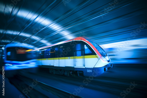 train motion blur