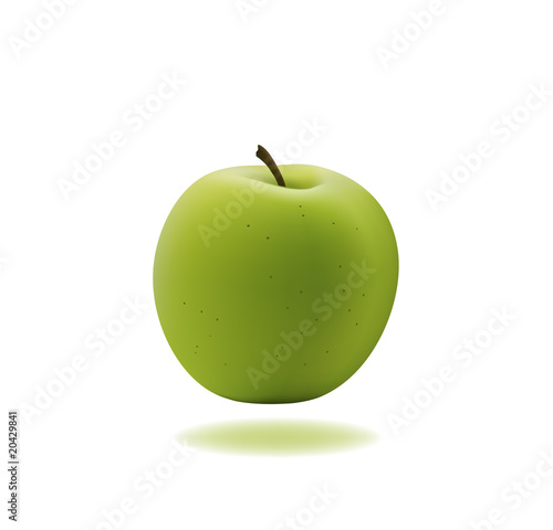 green apple vector illustration
