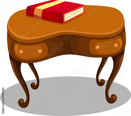red book on desk