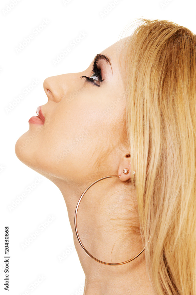 Face portrait of a beautiful young woman Face portrait of a beautiful young woman