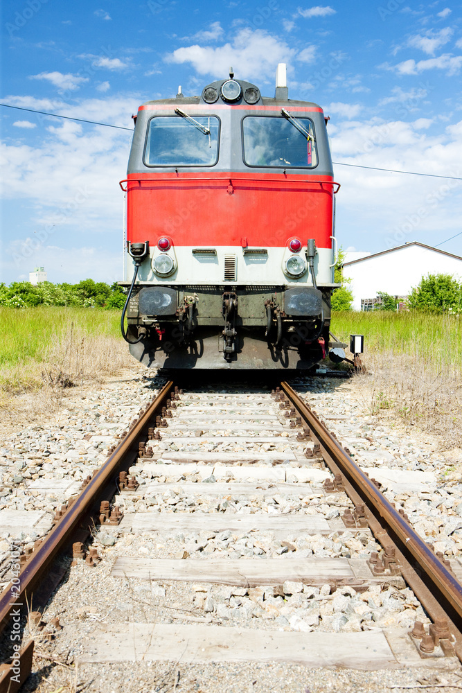 Fototapeta premium motor locomotive, Seefeld, Lower Austria, Austria