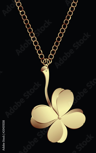 Golden pendant