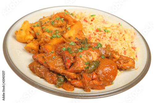 Indian Chicken Curry Meal