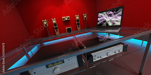 Canvas-taulu Sound recording room