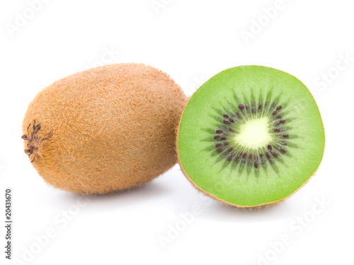 kiwi fruit isolated on white background