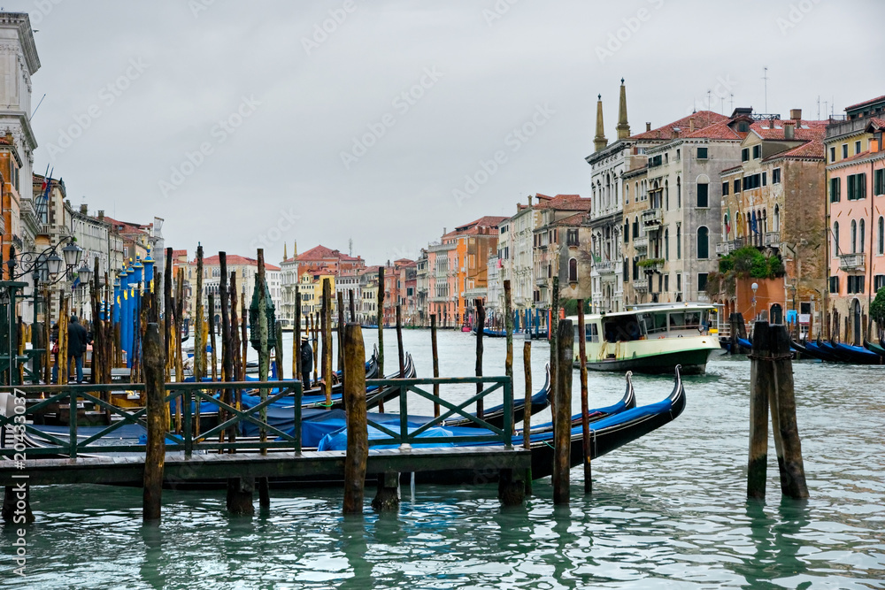 Venice, Canal and Boat.