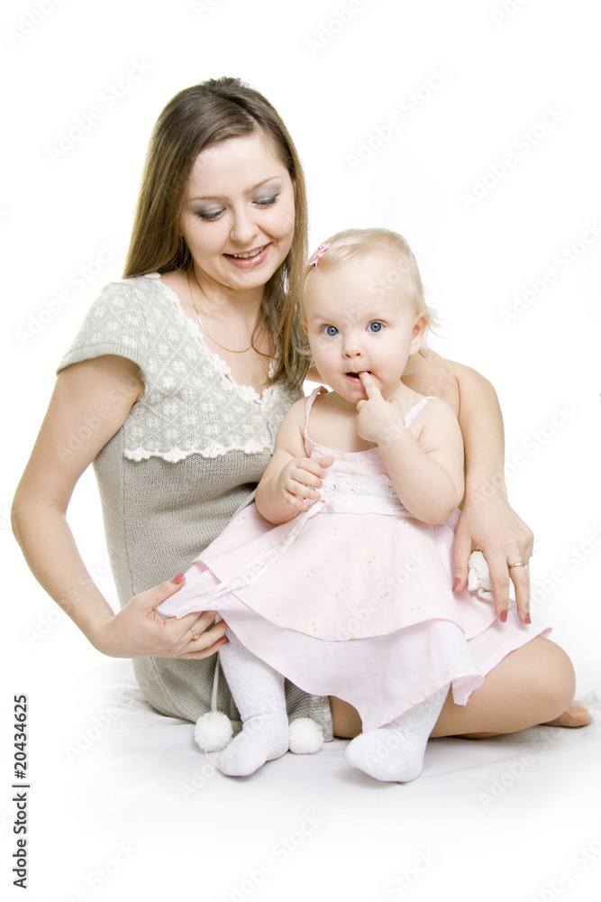 Mother and daughter. Mother and daughter.