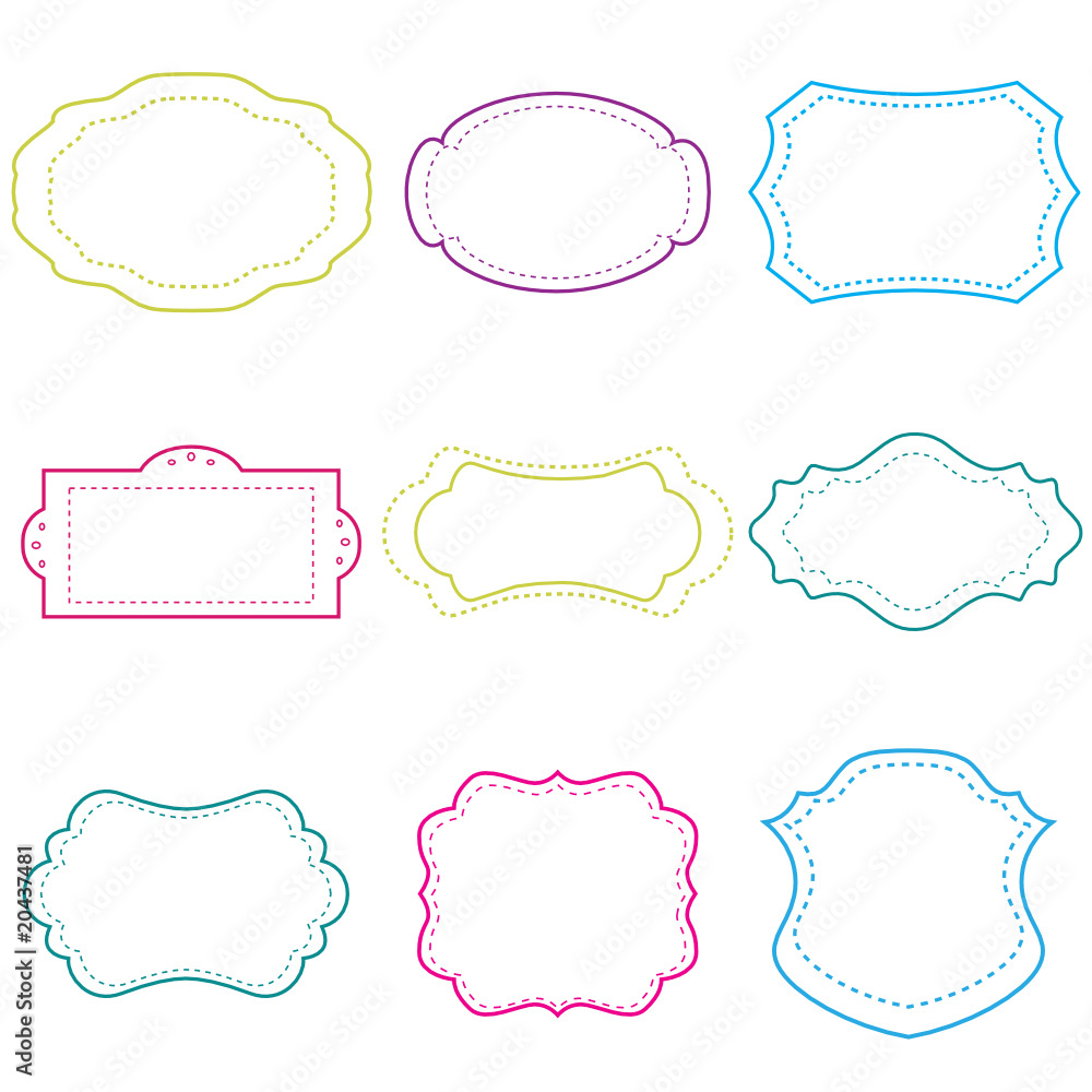 Vector set of frames