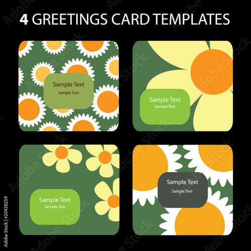 4 Greeting Cards