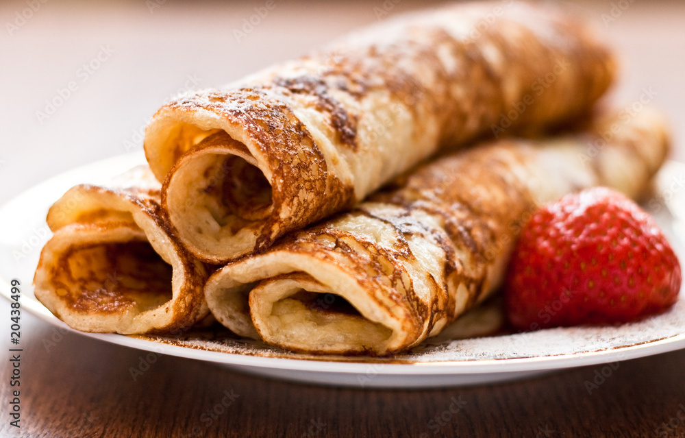Rolled pancakes Rolled pancakes