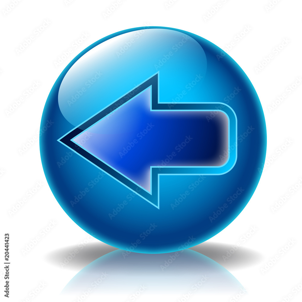 Arrow glossy icon Arrow glossy icon