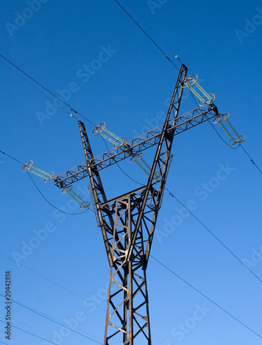 High voltage line mast