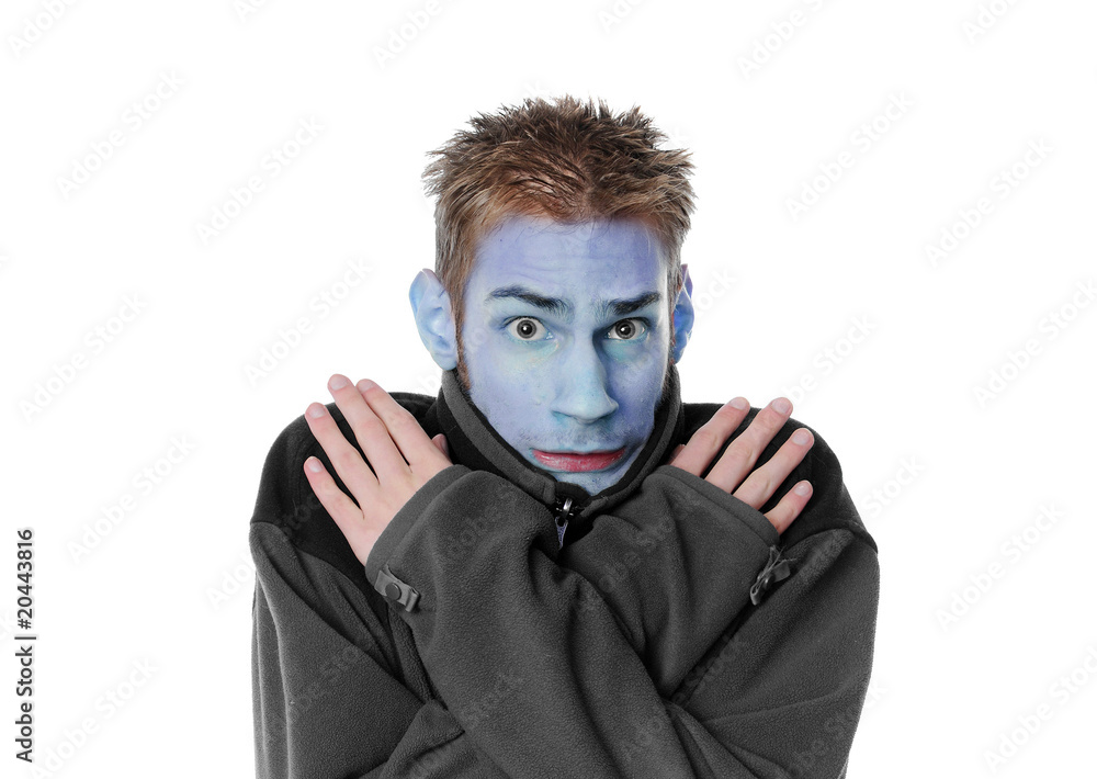 Blue in the face Blue in the face