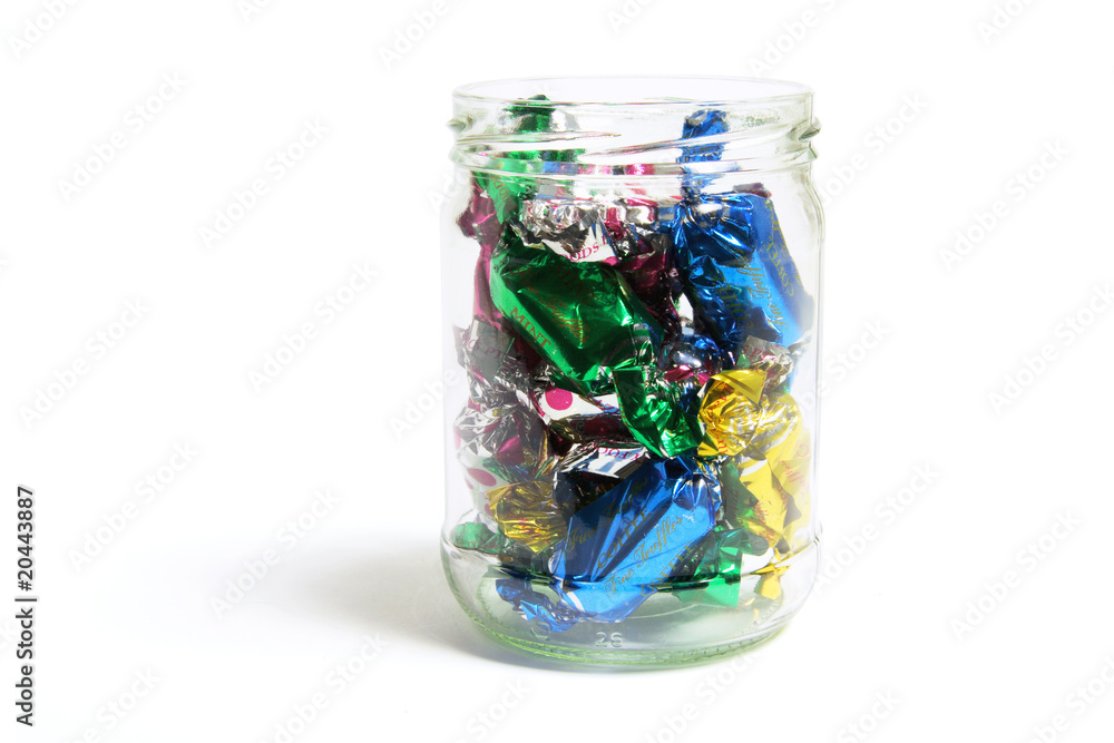 Chocolate Lollies in Glass Jar Chocolate Lollies in Glass Jar
