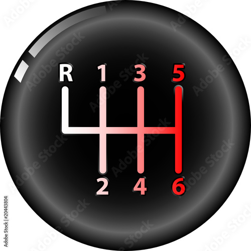 Car's gear stick vector