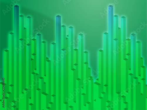 3d columns illustration