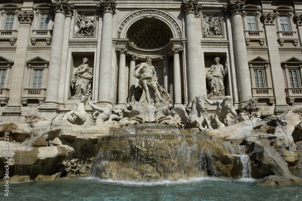 Italie, fontaine de Trévi à Rome