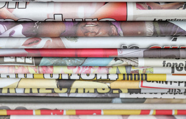 Deken met foto Kranten journaux  © Unclesam