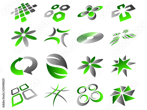 Vector Abstract Logo Icon Design Set