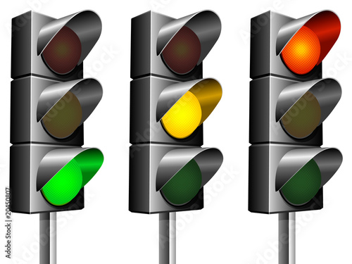 Traffic lights.