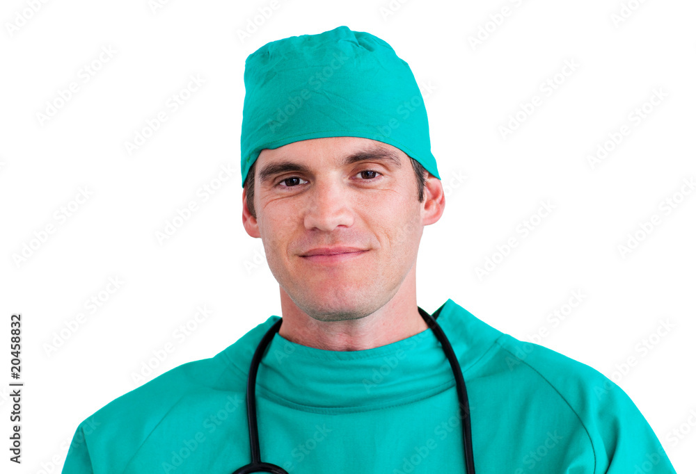 Portrait of an assertive surgeon