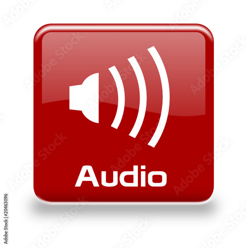 Button Audio rot