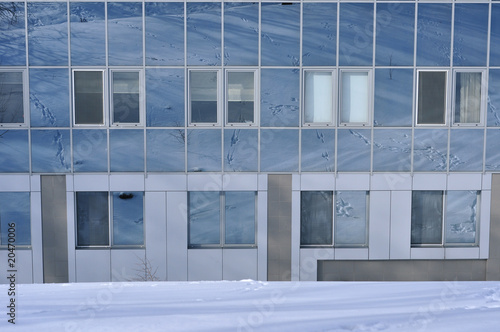 glass wall reflection