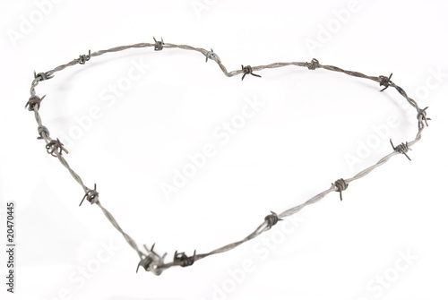 Barbed wire heart