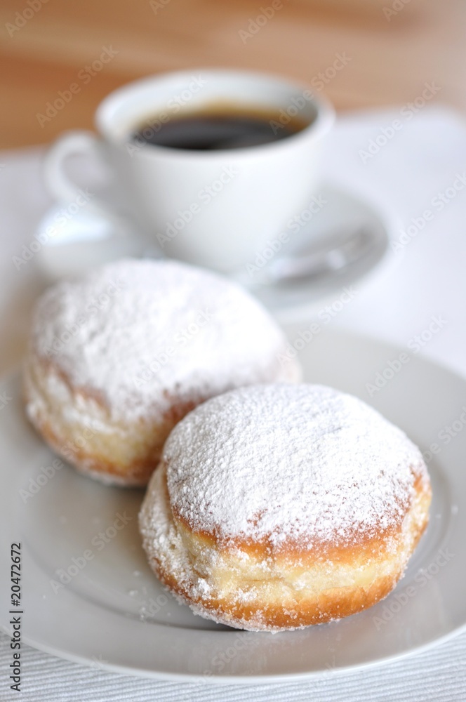 Pfannkuchen, Kaffee Pfannkuchen, Kaffee