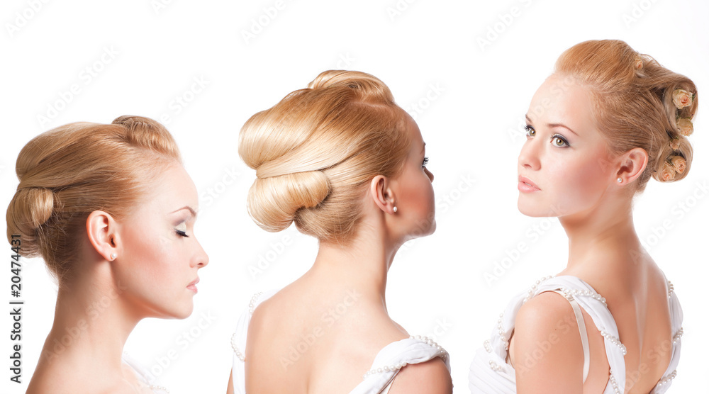 beautiful woman on white beautiful woman on white