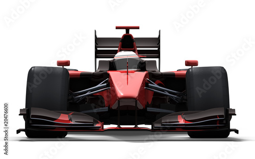 race car - red and black