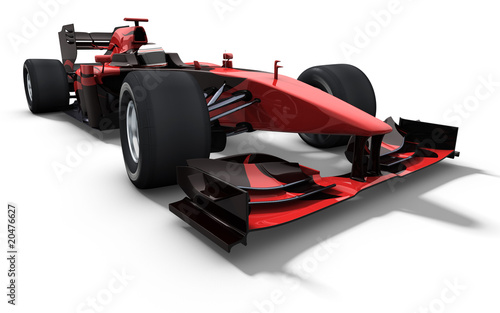 race car - red and black