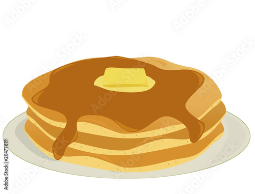 Plate of pancakes