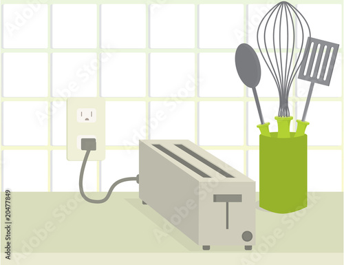Toaster on counter