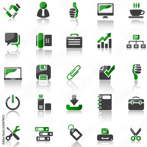 green icon set 4 - work