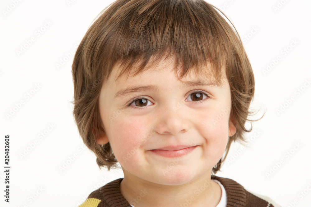 Studio Portrait Of Young Boy Studio Portrait Of Young Boy