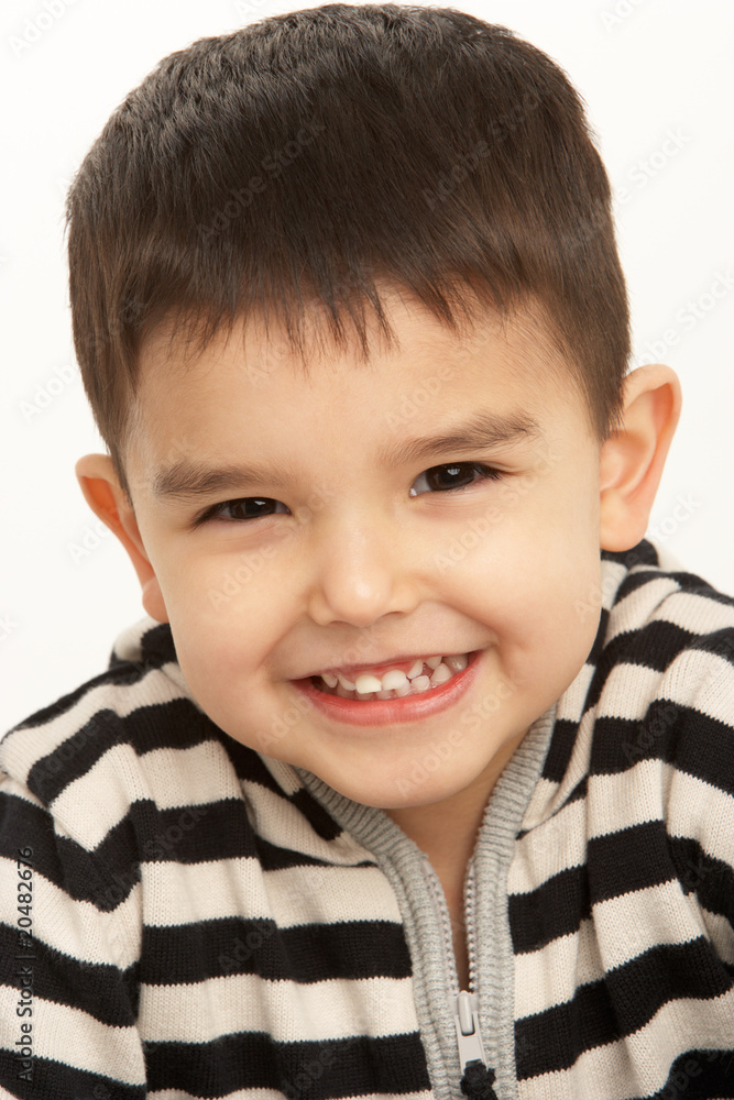 Studio Portrait Of Young Boy Studio Portrait Of Young Boy