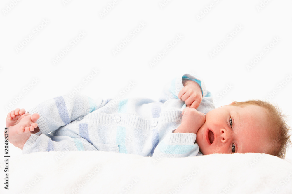 Baby Laying On Towel Baby Laying On Towel
