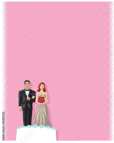 Wedding cake couple