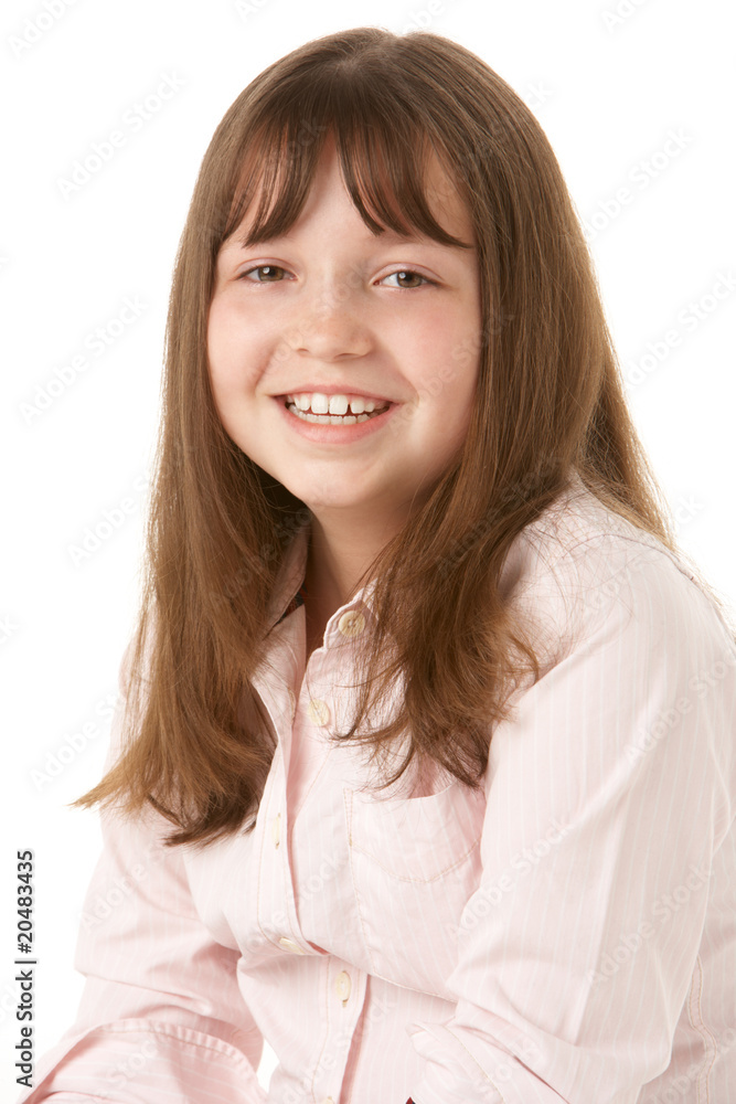 Young Girl Sitting In Studio Young Girl Sitting In Studio