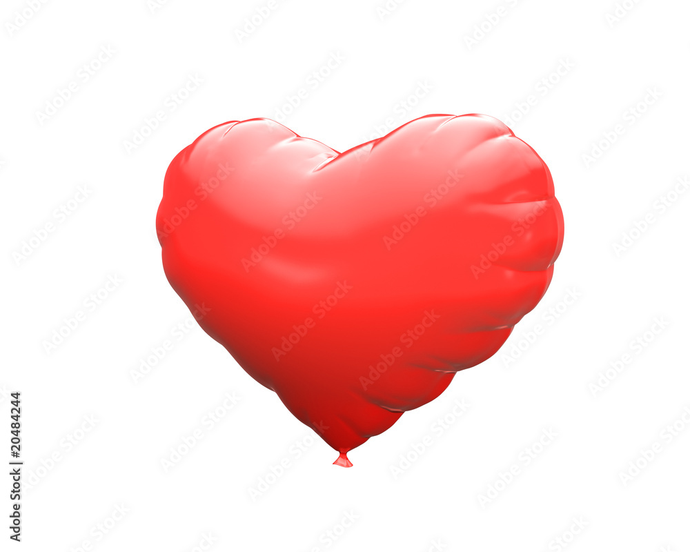 plastic heart isolated 3d model plastic heart isolated 3d model